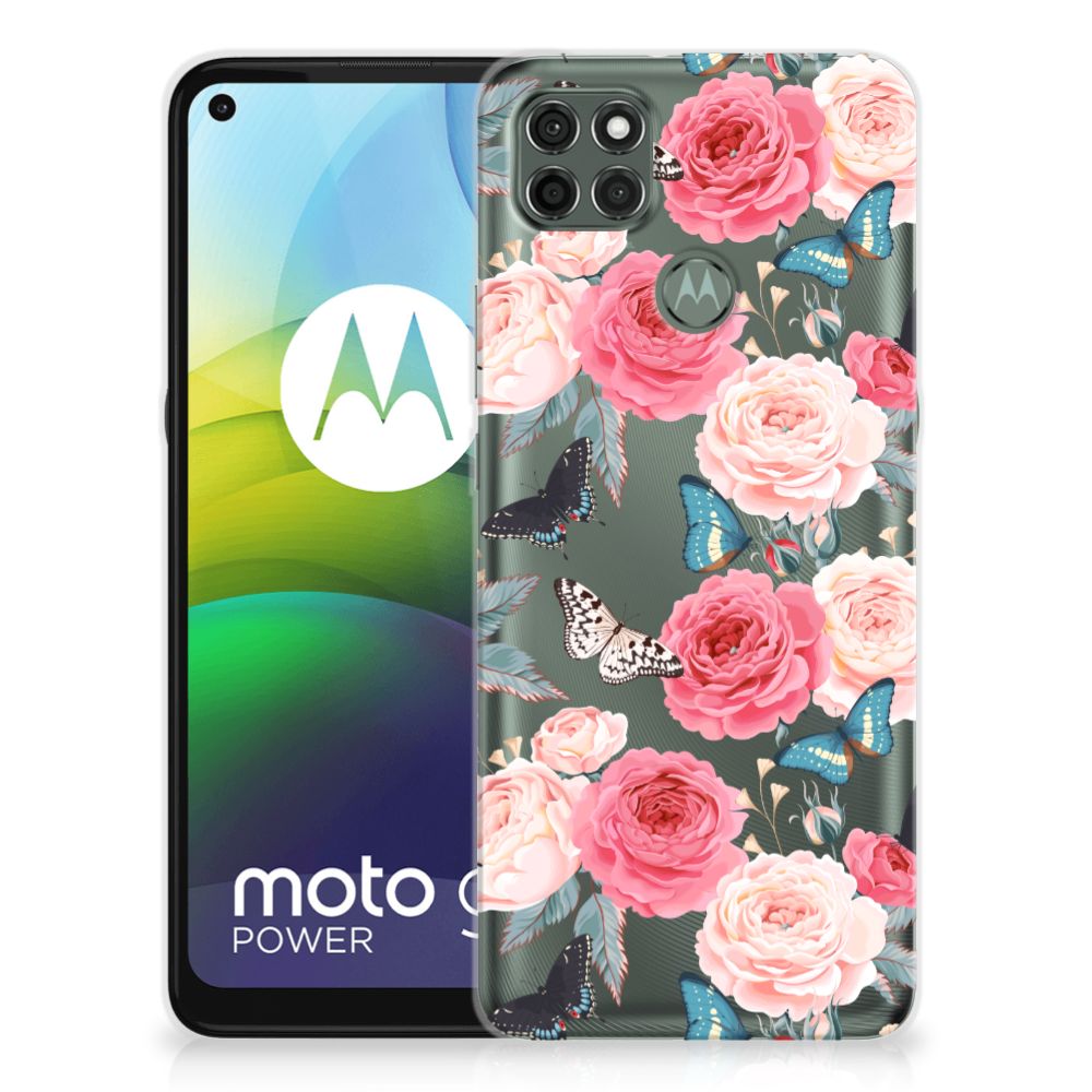 Motorola Moto G9 Power TPU Case Butterfly Roses