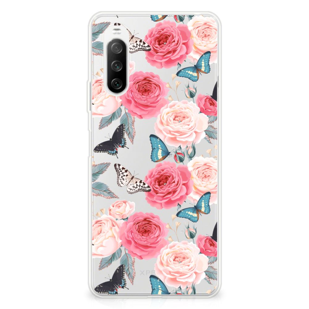 Sony Xperia 10 III TPU Case Butterfly Roses