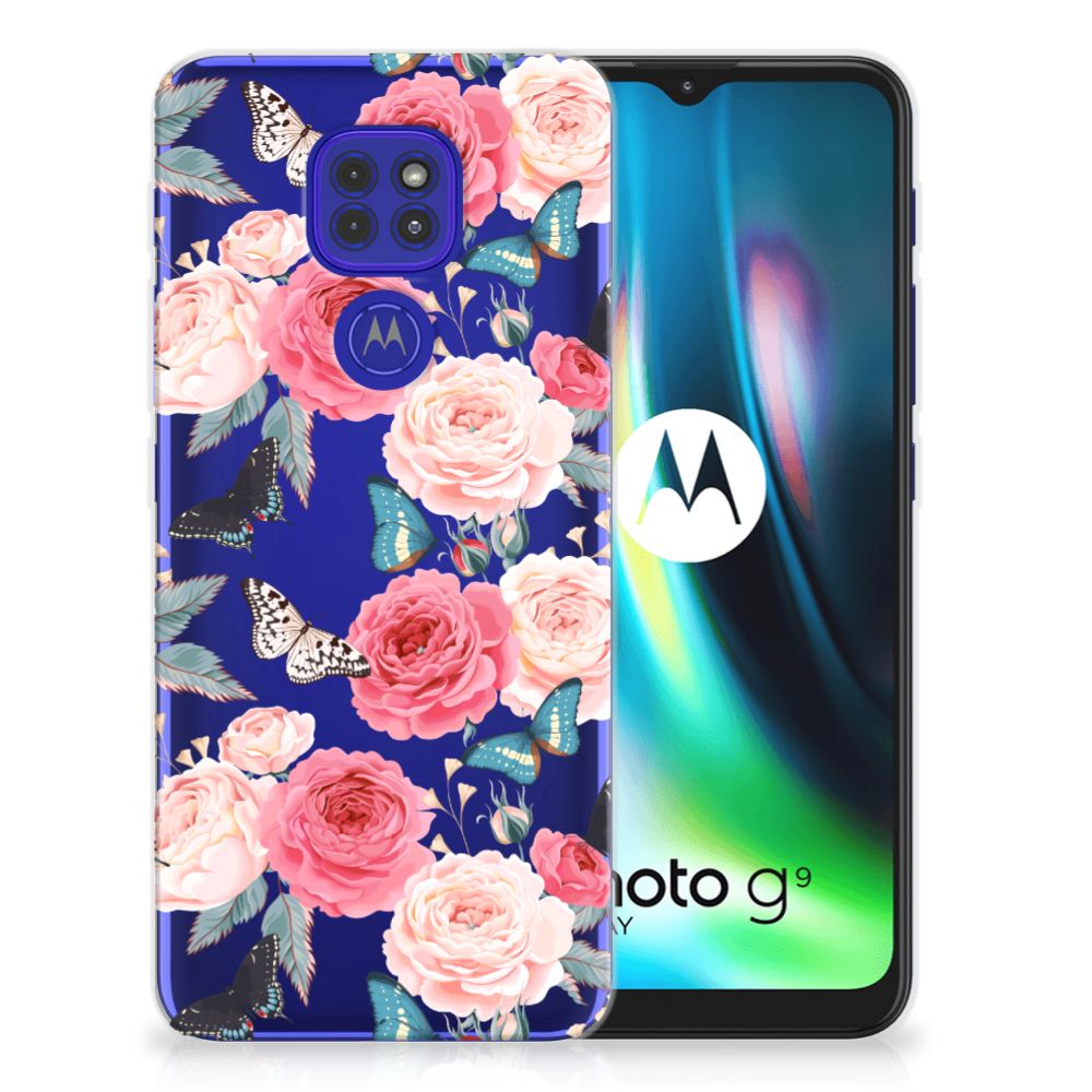 Motorola Moto G9 Play | E7 Plus TPU Case Butterfly Roses
