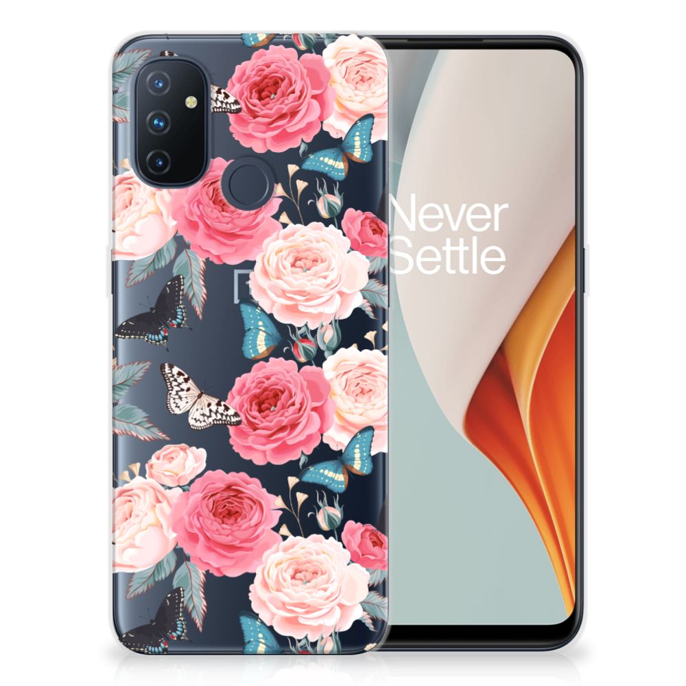 OnePlus Nord N100 TPU Case Butterfly Roses