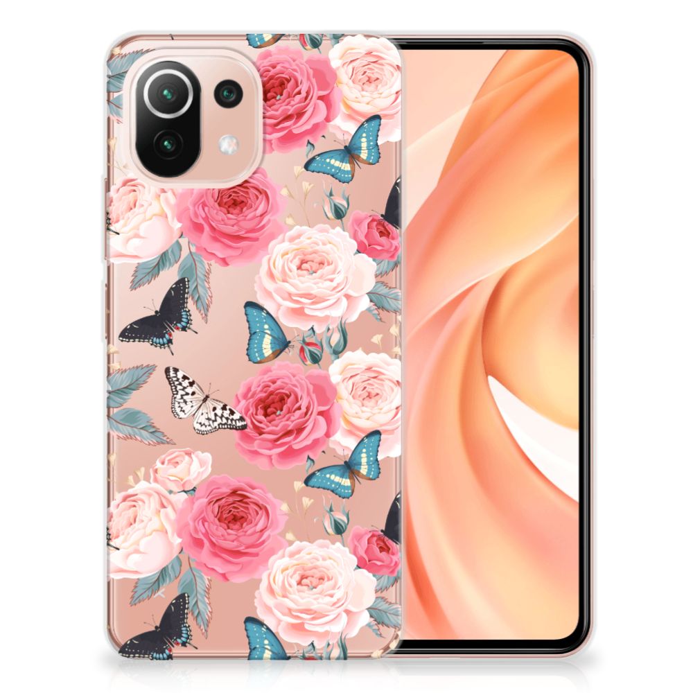 Xiaomi Mi 11 Lite | 11 Lite 5G NE TPU Case Butterfly Roses