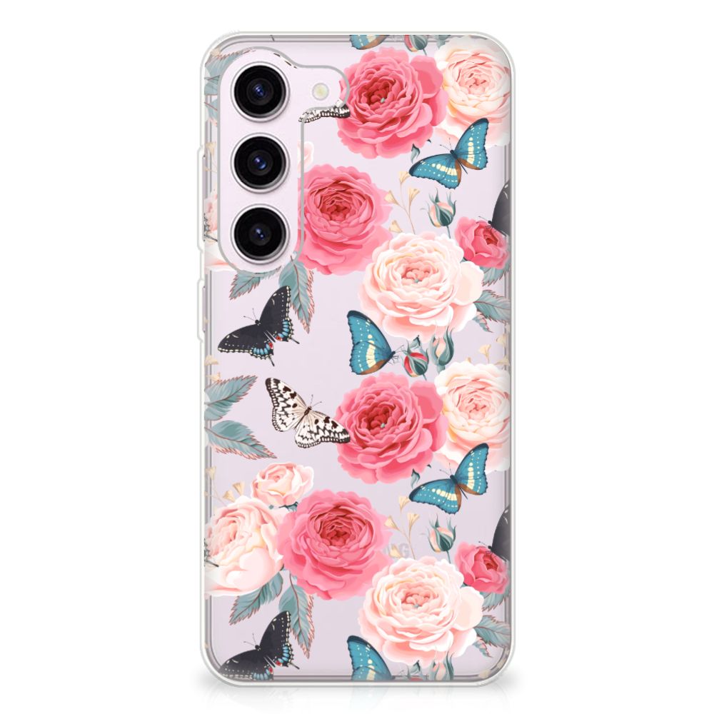 Samsung Galaxy S23 TPU Case Butterfly Roses