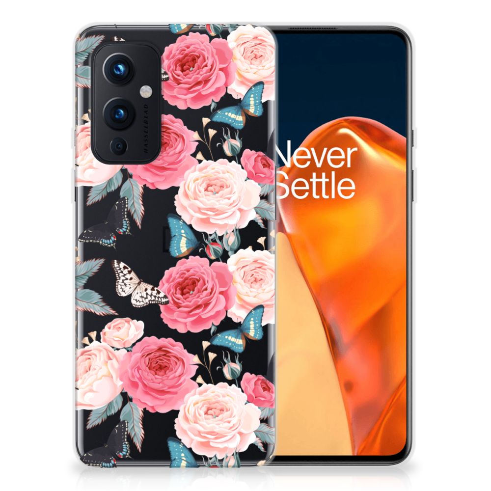 OnePlus 9 TPU Case Butterfly Roses