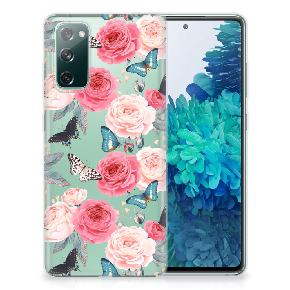 Samsung Galaxy S20 FE TPU Case Butterfly Roses