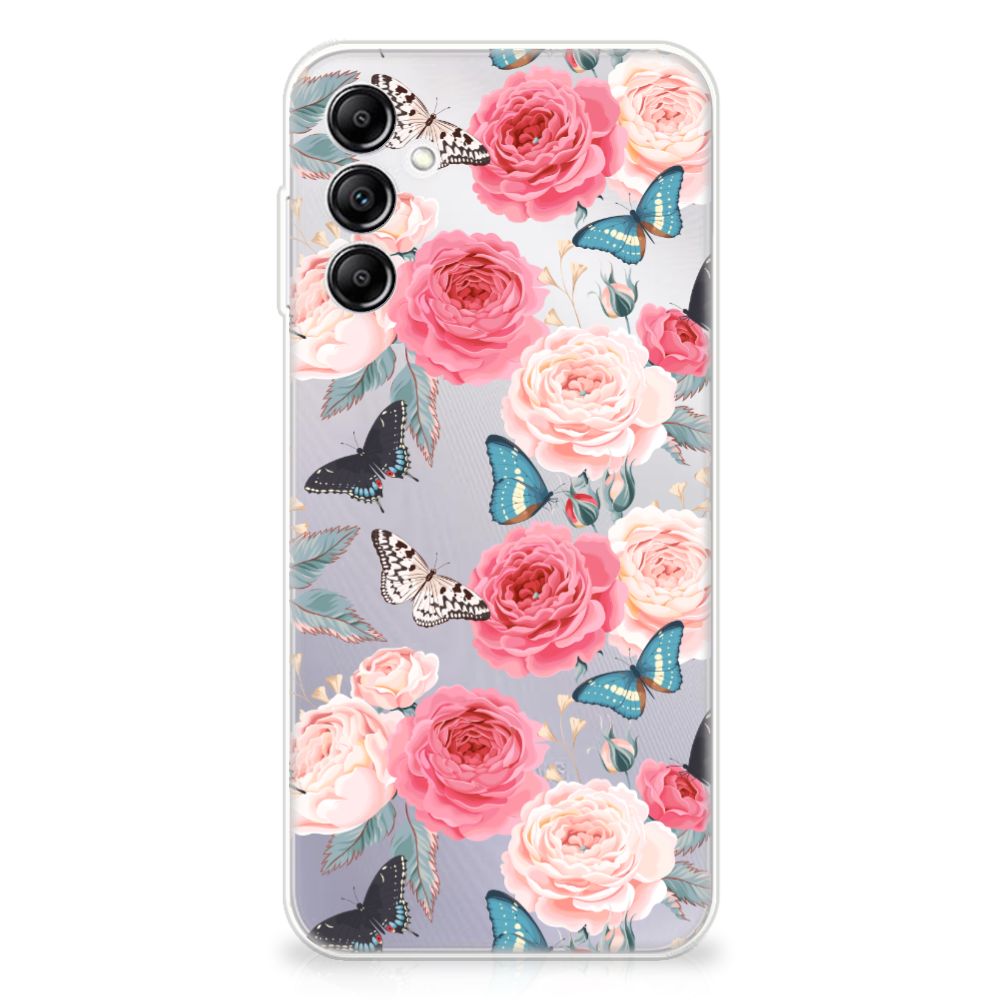 Samsung Galaxy A14 5G TPU Case Butterfly Roses