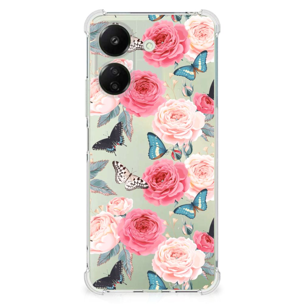 Xiaomi Redmi 13C 4G Case Butterfly Roses