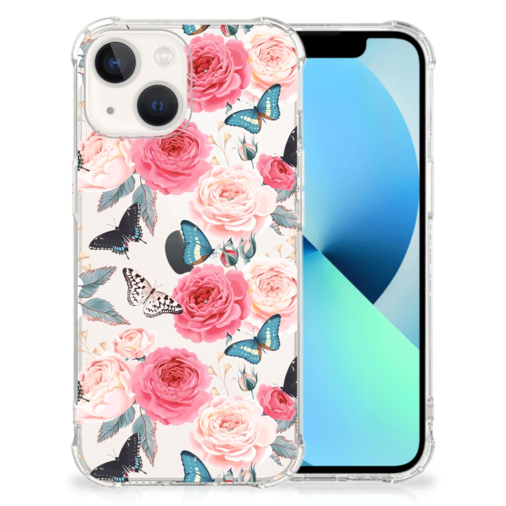 iPhone 13 Case Butterfly Roses