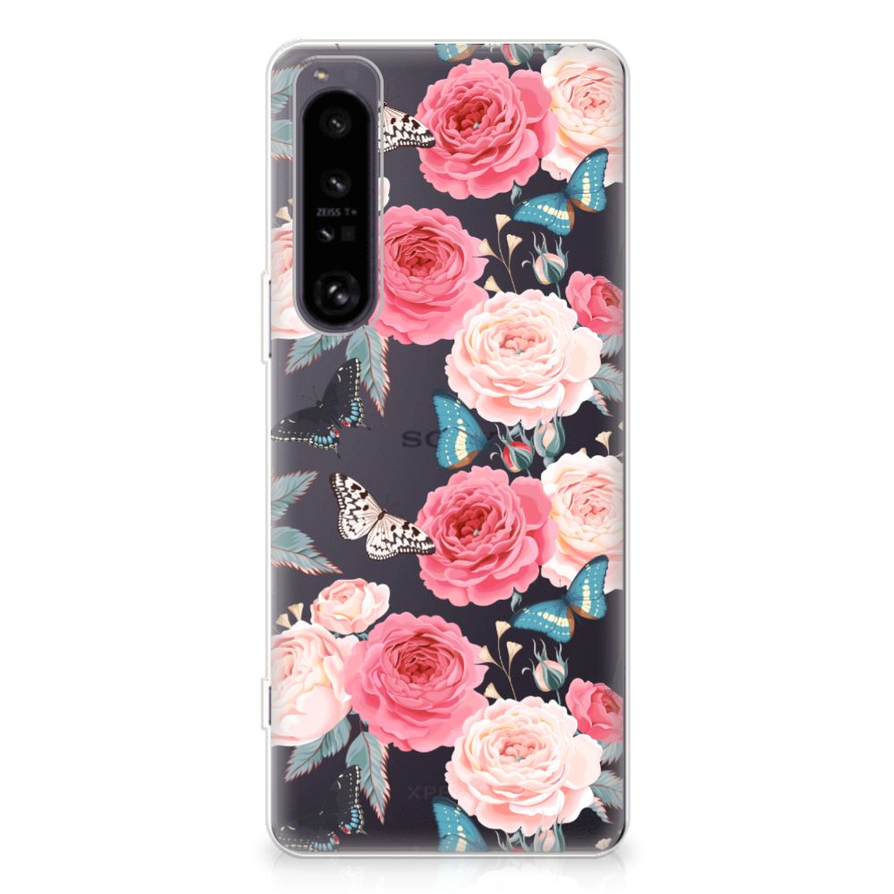 Sony Xperia 1 IV TPU Case Butterfly Roses