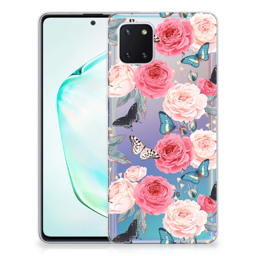 Samsung Galaxy Note 10 Lite TPU Case Butterfly Roses