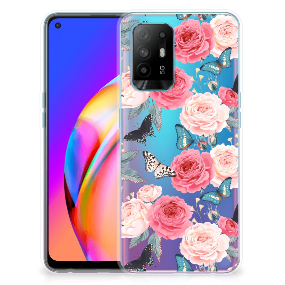 OPPO A94 5G | Reno5 Z TPU Case Butterfly Roses