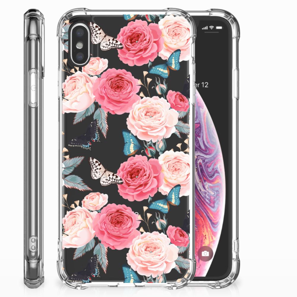 Apple iPhone Xs Max Case Butterfly Roses