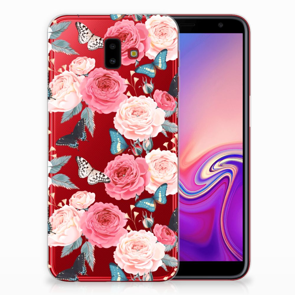 Samsung Galaxy J6 Plus (2018) TPU Case Butterfly Roses