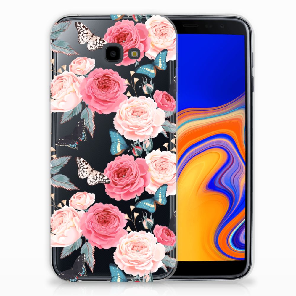 Samsung Galaxy J4 Plus (2018) TPU Case Butterfly Roses