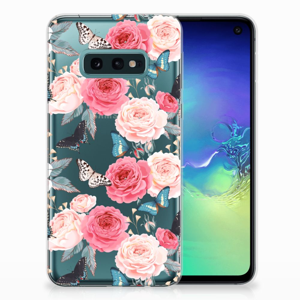 Samsung Galaxy S10e TPU Case Butterfly Roses