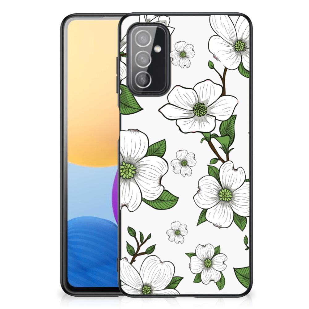 Samsung Galaxy M52 Bloemen Hoesje Dogwood Flowers