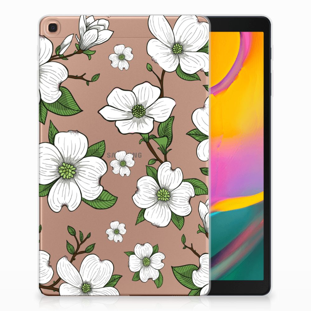 Samsung Galaxy Tab A 10.1 (2019) Siliconen Hoesje Dogwood Flowers