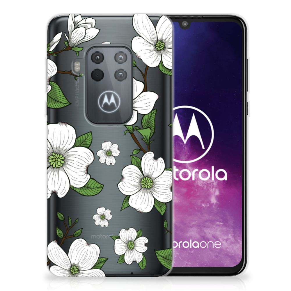 Motorola One Zoom TPU Case Dogwood Flowers