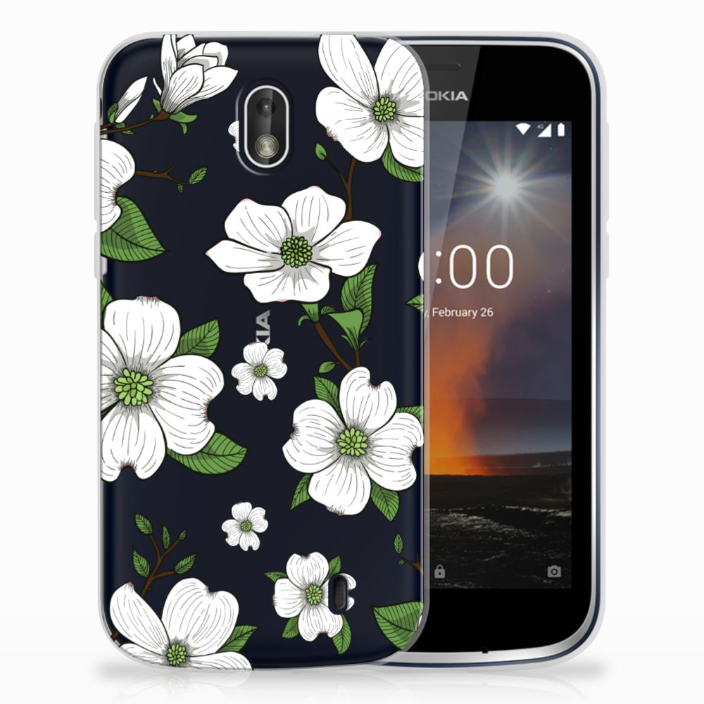 Nokia 1 TPU Case Dogwood Flowers