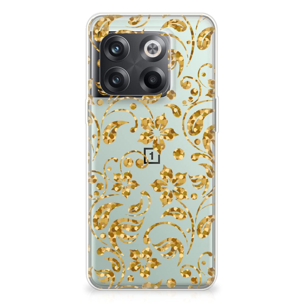 OnePlus 10T TPU Case Gouden Bloemen