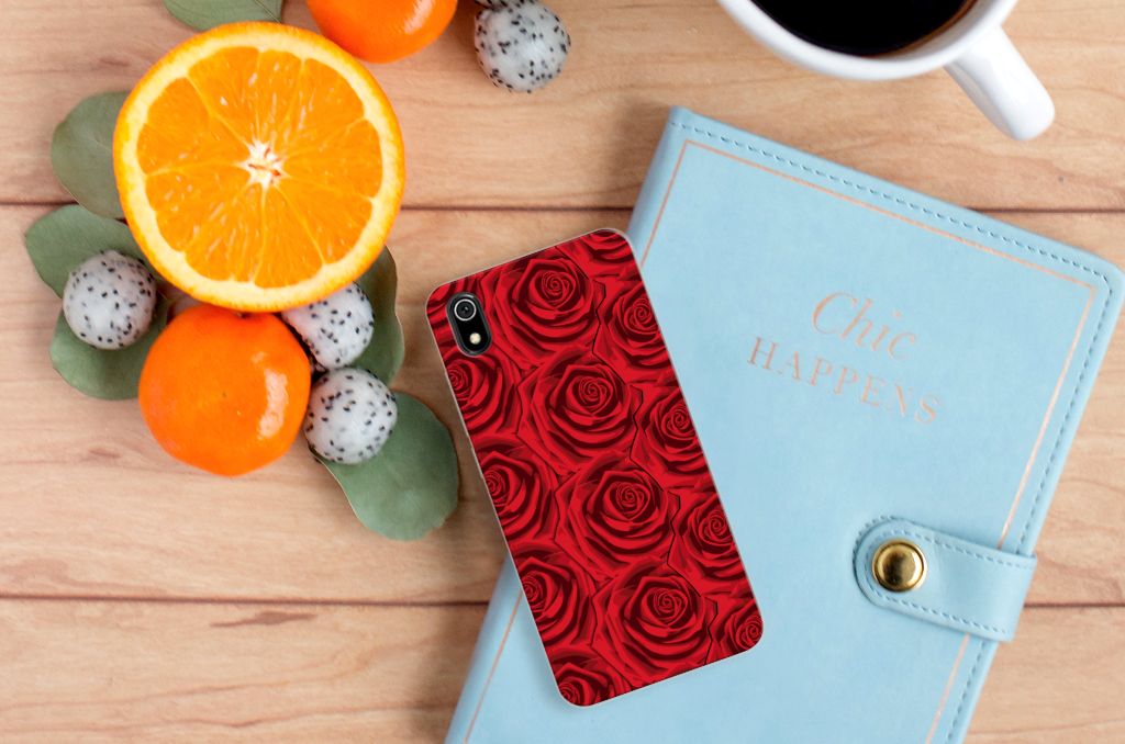 Xiaomi Redmi 7A TPU Case Red Roses