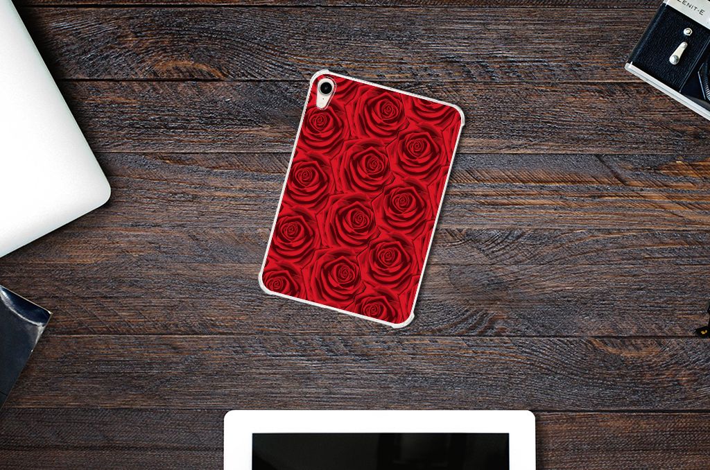 Apple iPad mini 6 (2021) Siliconen Hoesje Red Roses