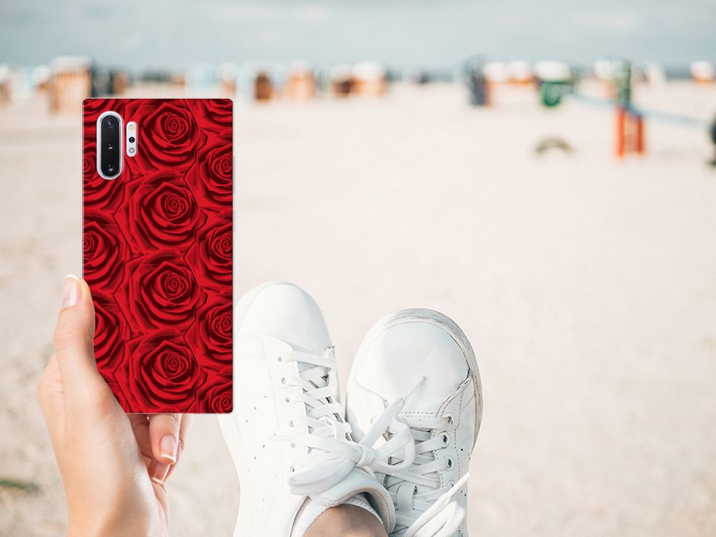 Samsung Galaxy Note 10 Plus TPU Case Red Roses