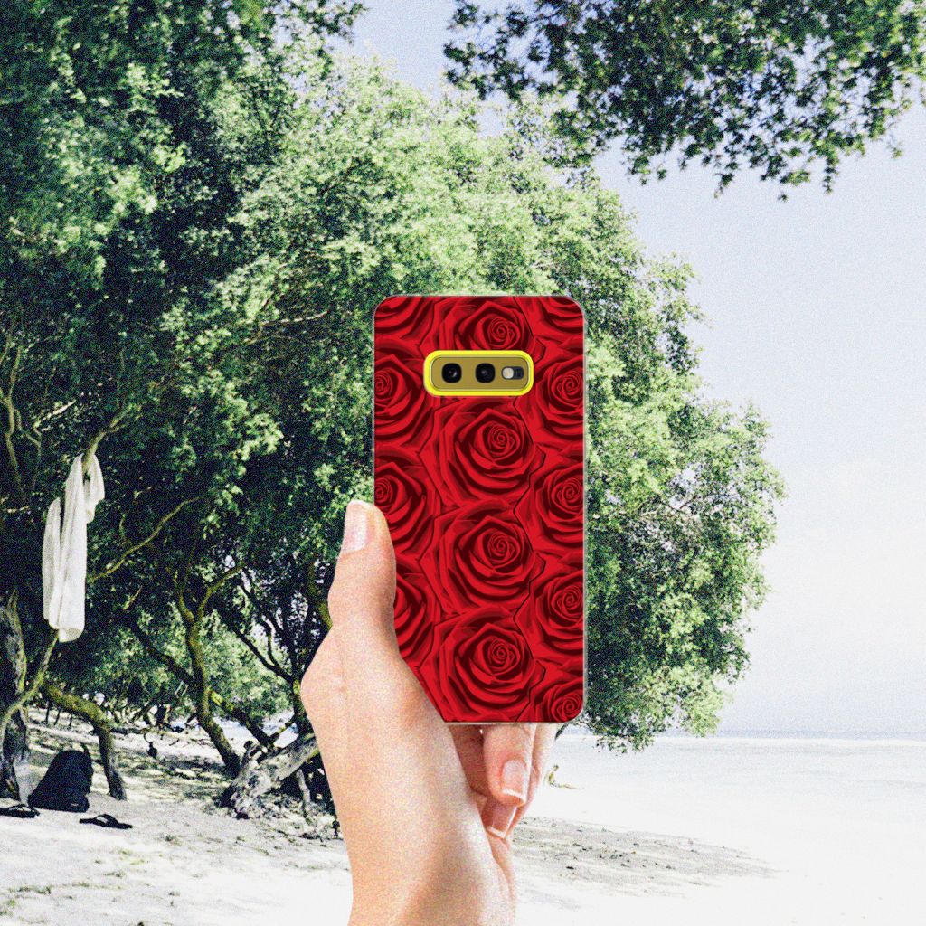 Samsung Galaxy S10e TPU Case Red Roses