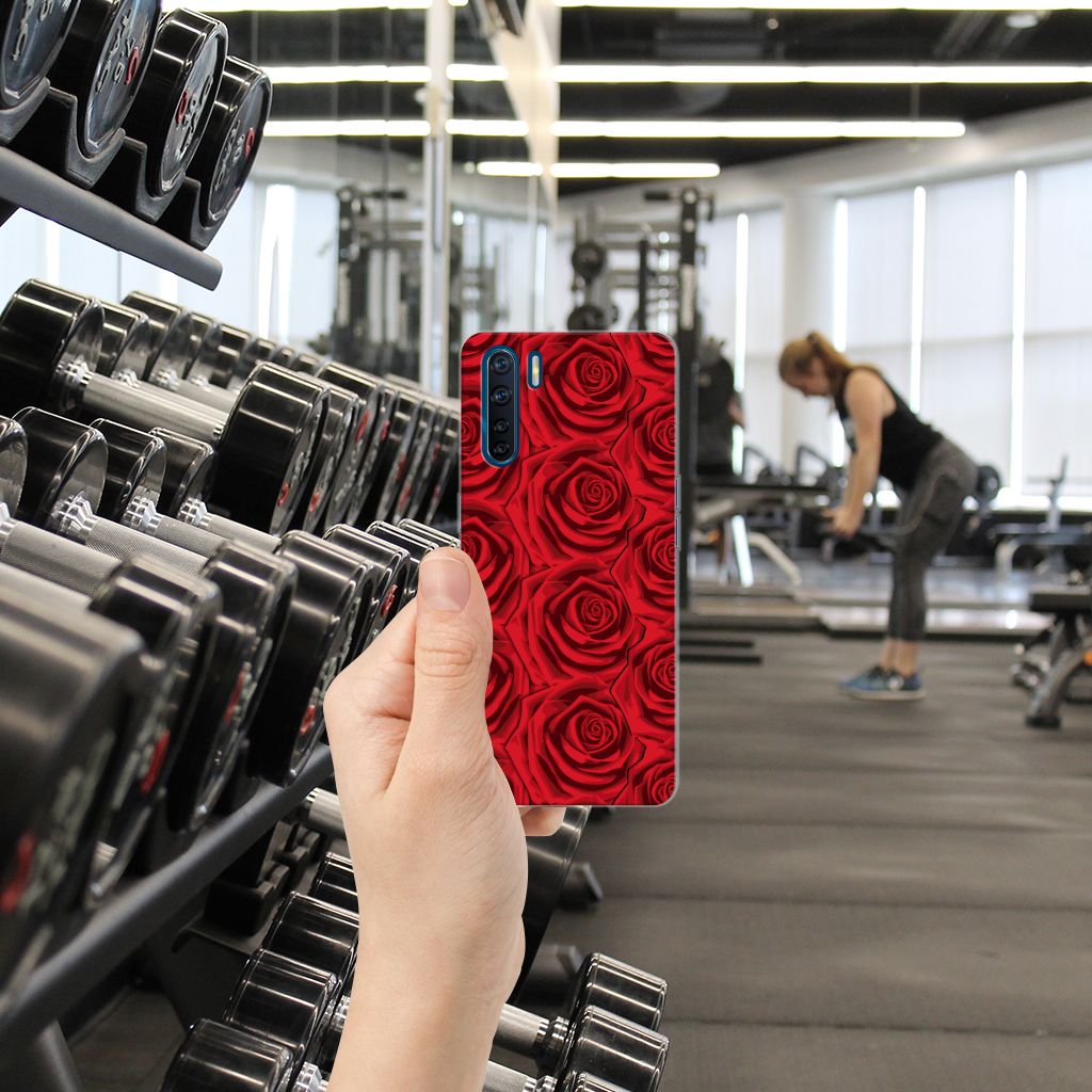 OPPO A91 TPU Case Red Roses