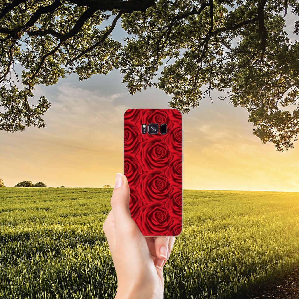Samsung Galaxy S8 Plus TPU Case Red Roses