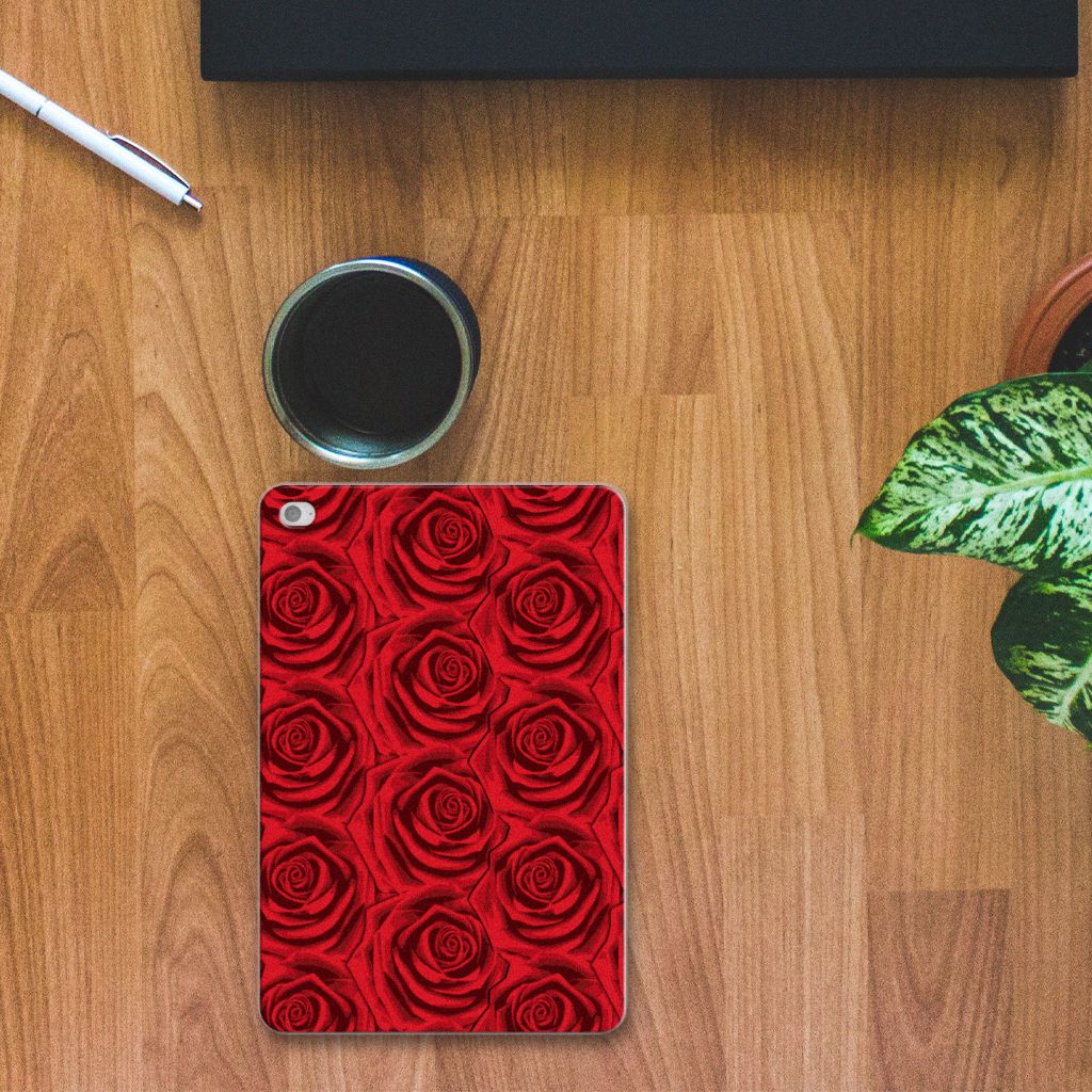 Apple iPad Mini 4 | Mini 5 (2019) Siliconen Hoesje Red Roses