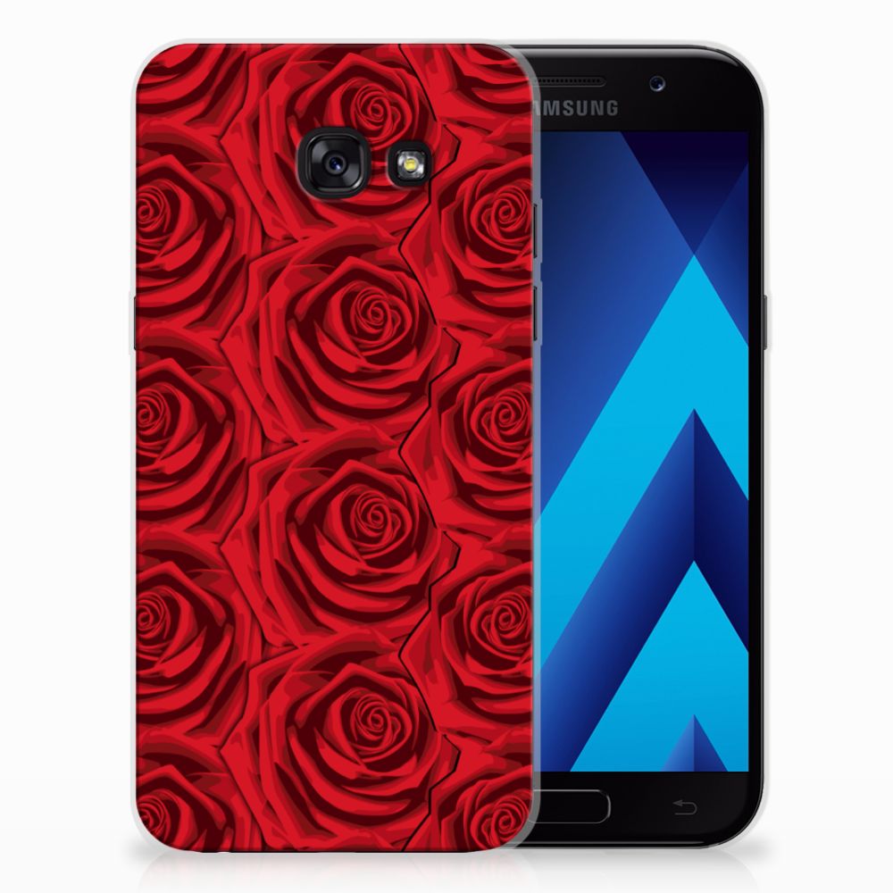 Samsung Galaxy A5 2017 TPU Case Red Roses