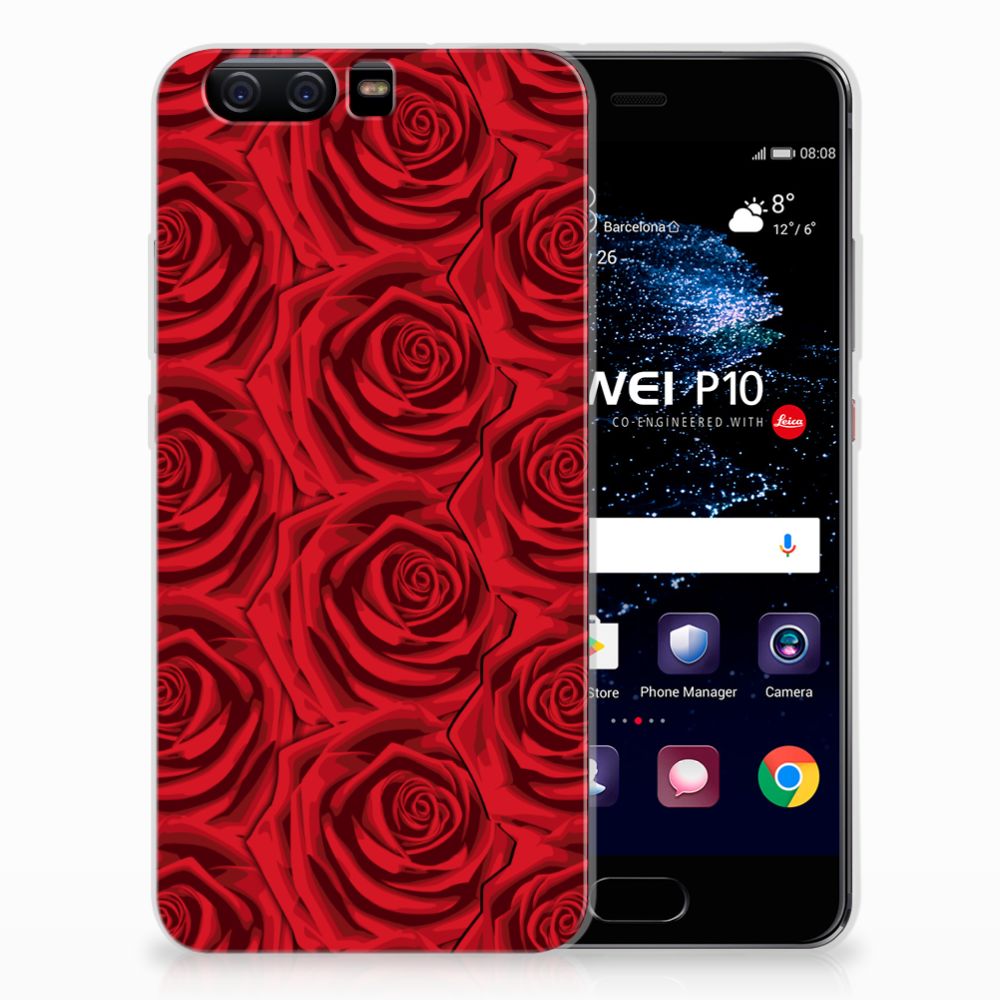 Huawei P10 TPU Case Red Roses