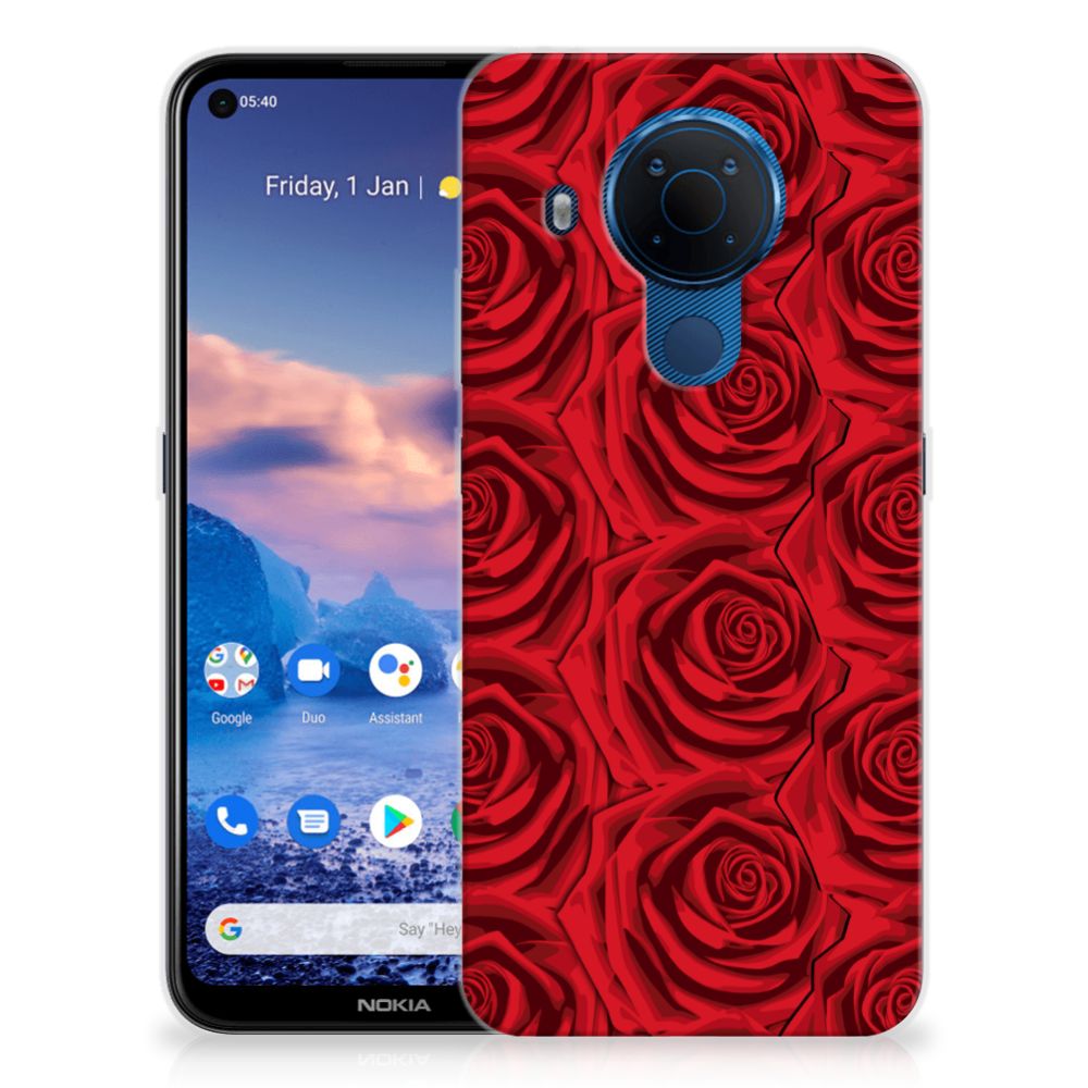 Nokia 5.4 TPU Case Red Roses