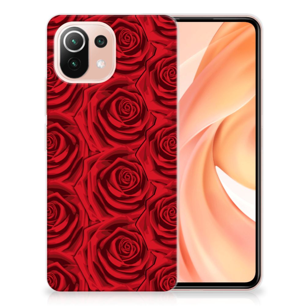 Xiaomi Mi 11 Lite | 11 Lite 5G NE TPU Case Red Roses