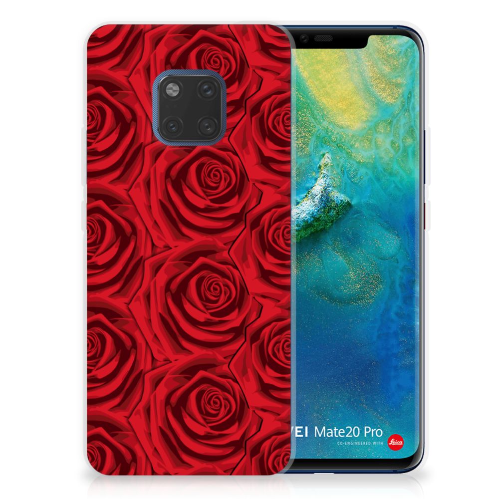 Huawei Mate 20 Pro Uniek TPU Hoesje Red Roses