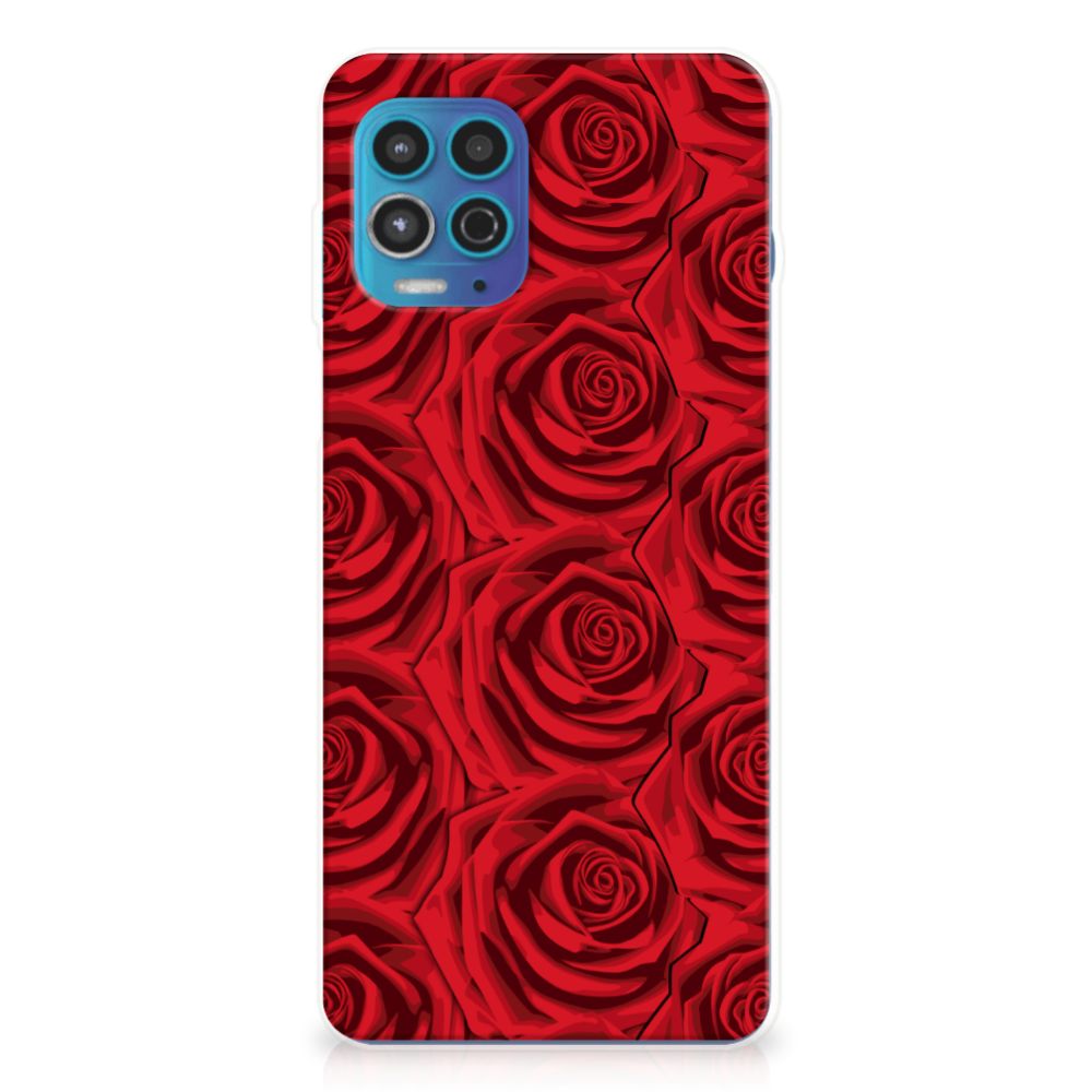 Motorola Moto G100 TPU Case Red Roses