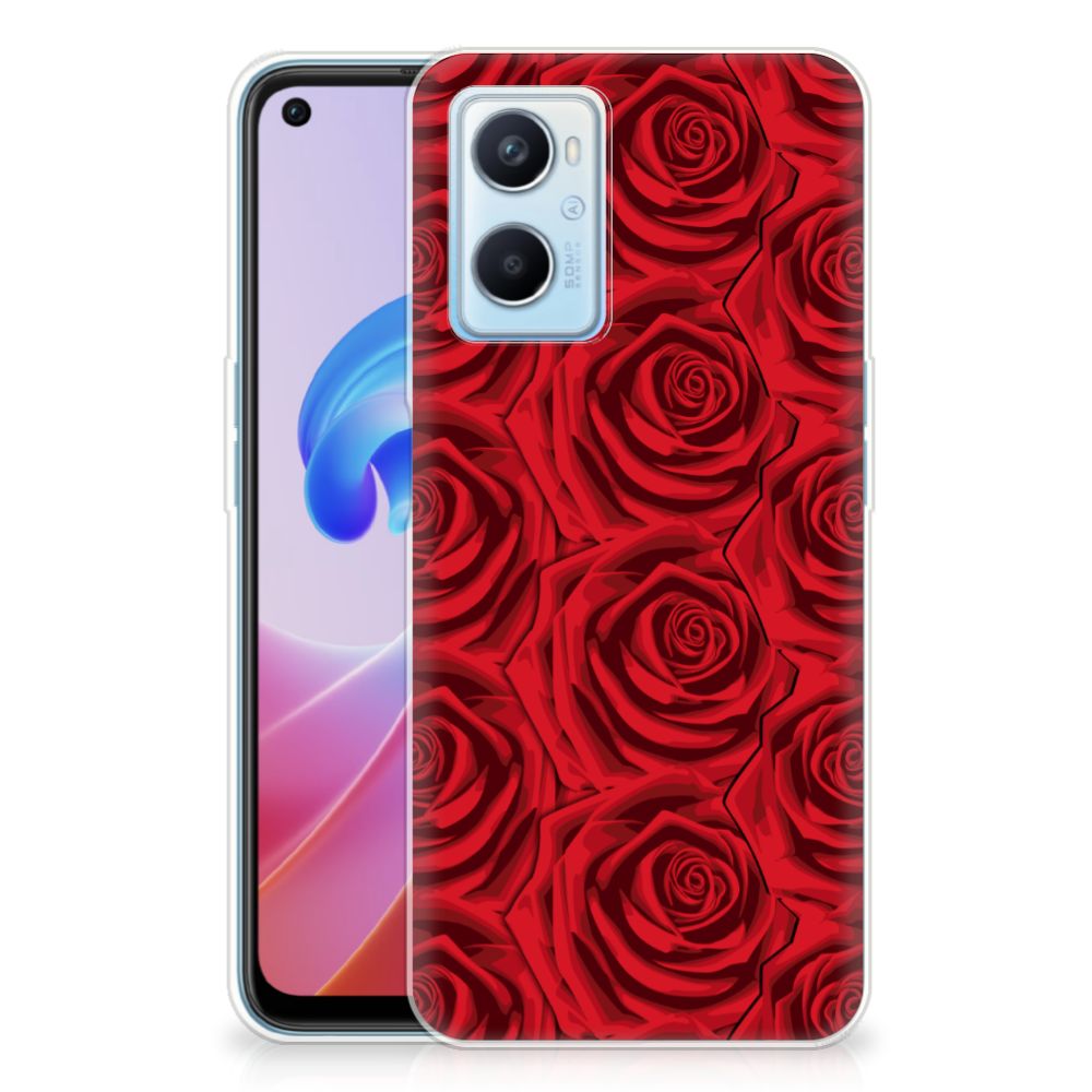 OPPO A96 | OPPO A76 TPU Case Red Roses