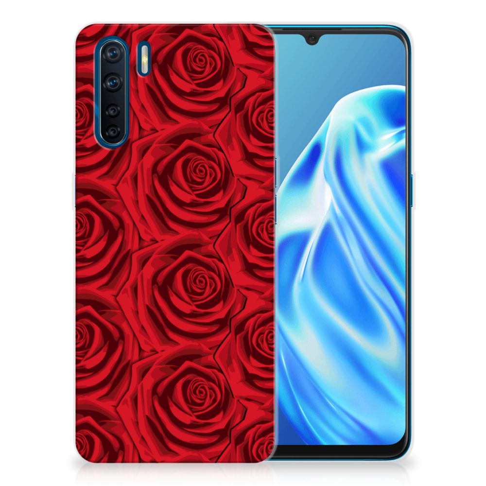 OPPO A91 TPU Case Red Roses