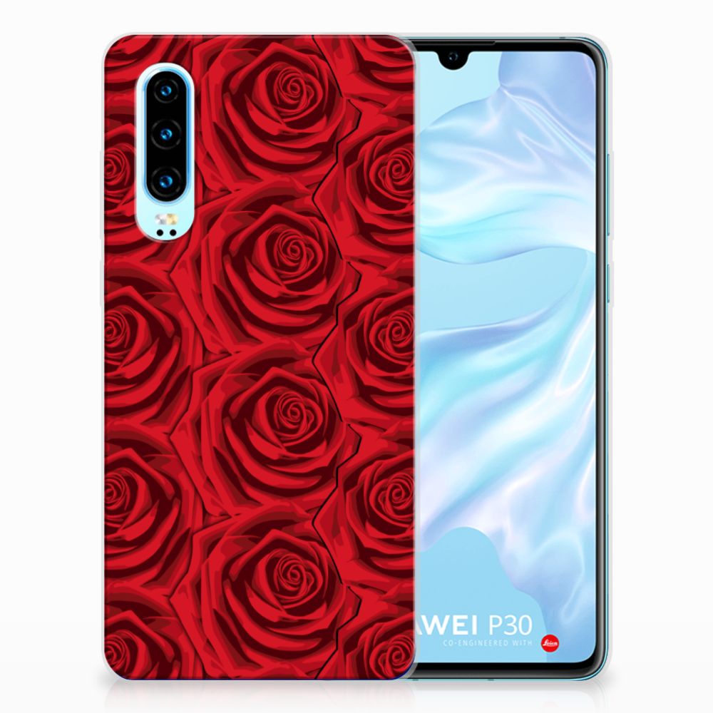 Huawei P30 TPU Case Red Roses