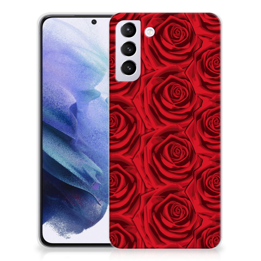 Samsung Galaxy S21 Plus TPU Case Red Roses