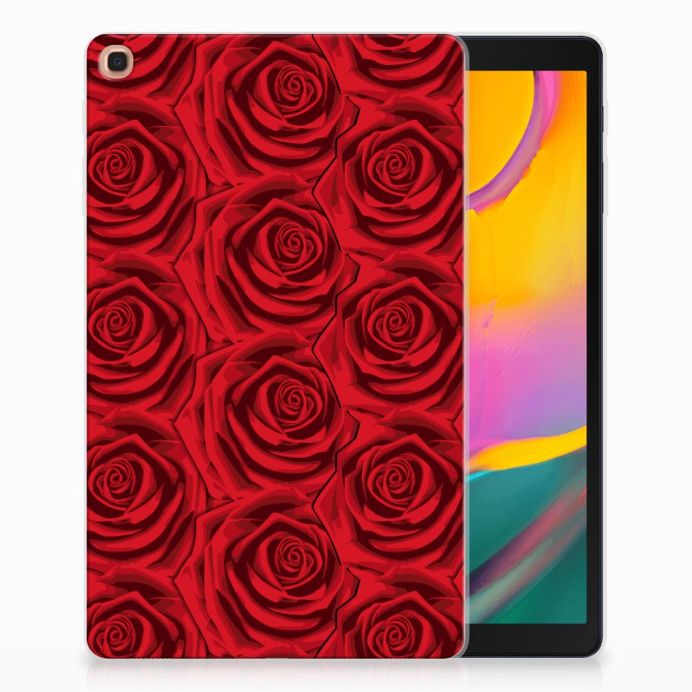 Samsung Galaxy Tab A 10.1 (2019) Siliconen Hoesje Red Roses