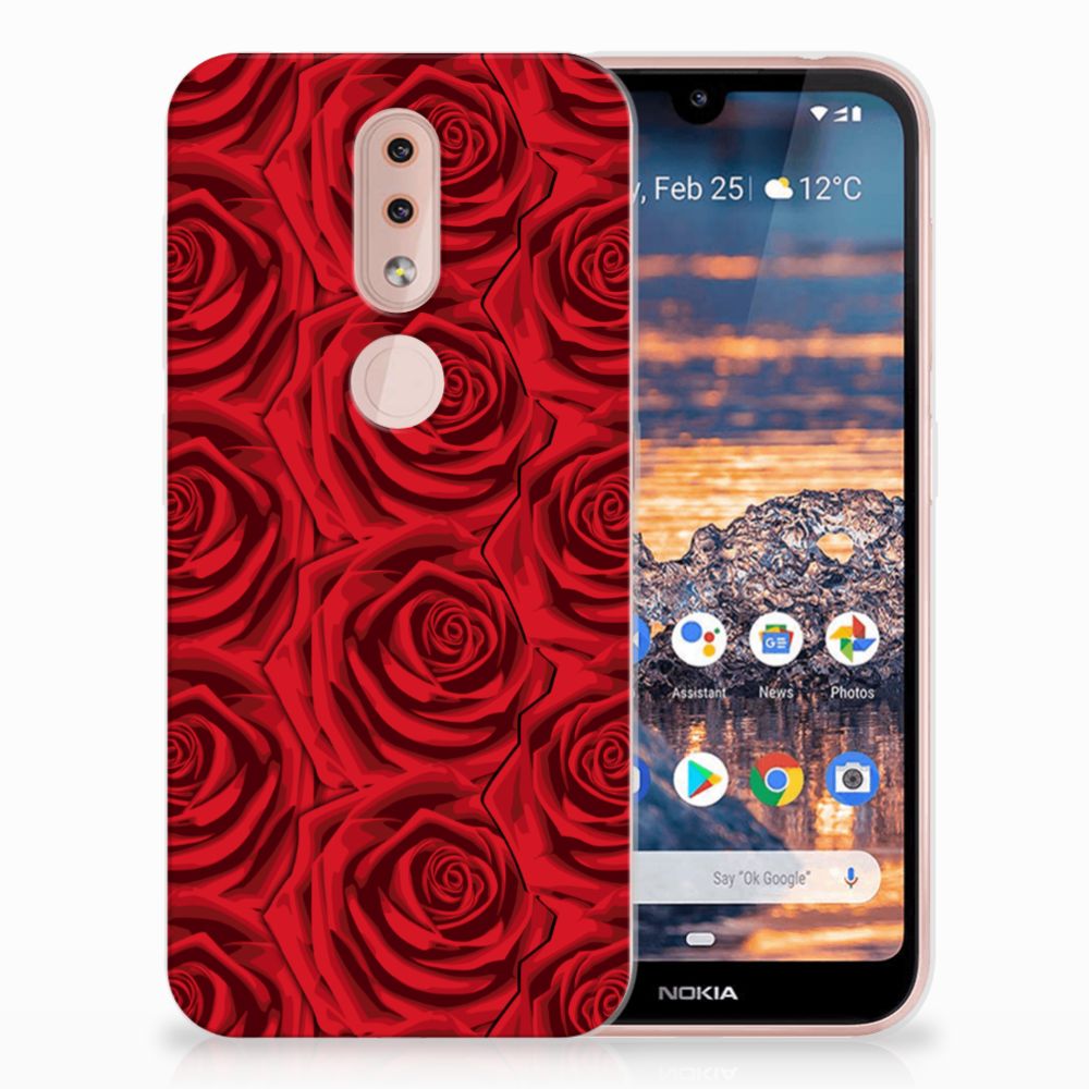 Nokia 4.2 TPU Case Red Roses