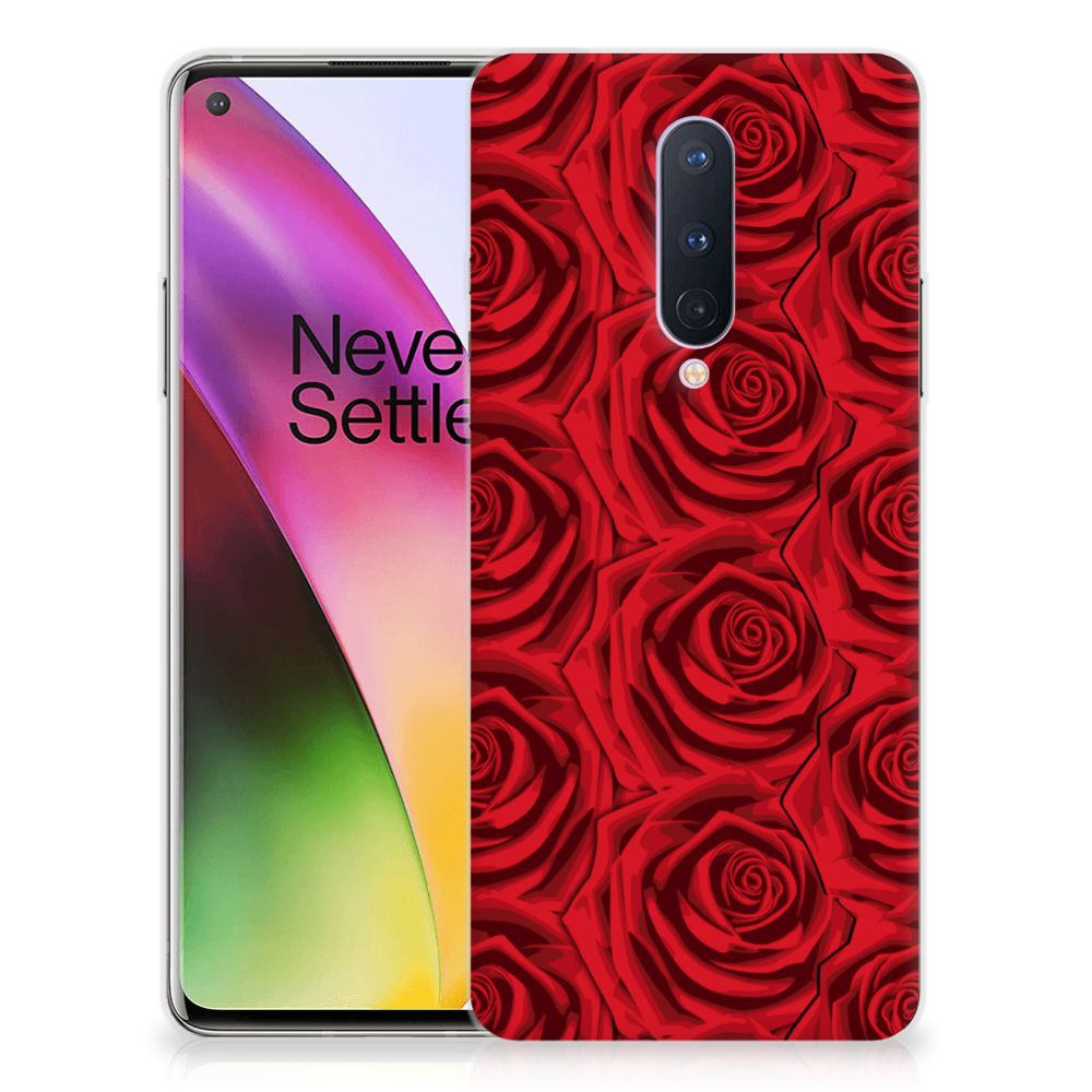 OnePlus 8 TPU Case Red Roses