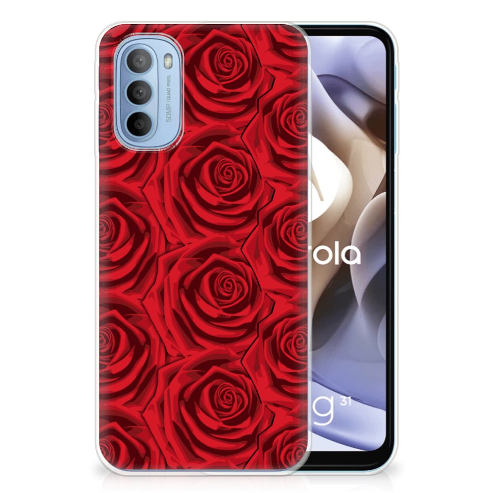 Motorola Moto G31 | G41 TPU Case Red Roses