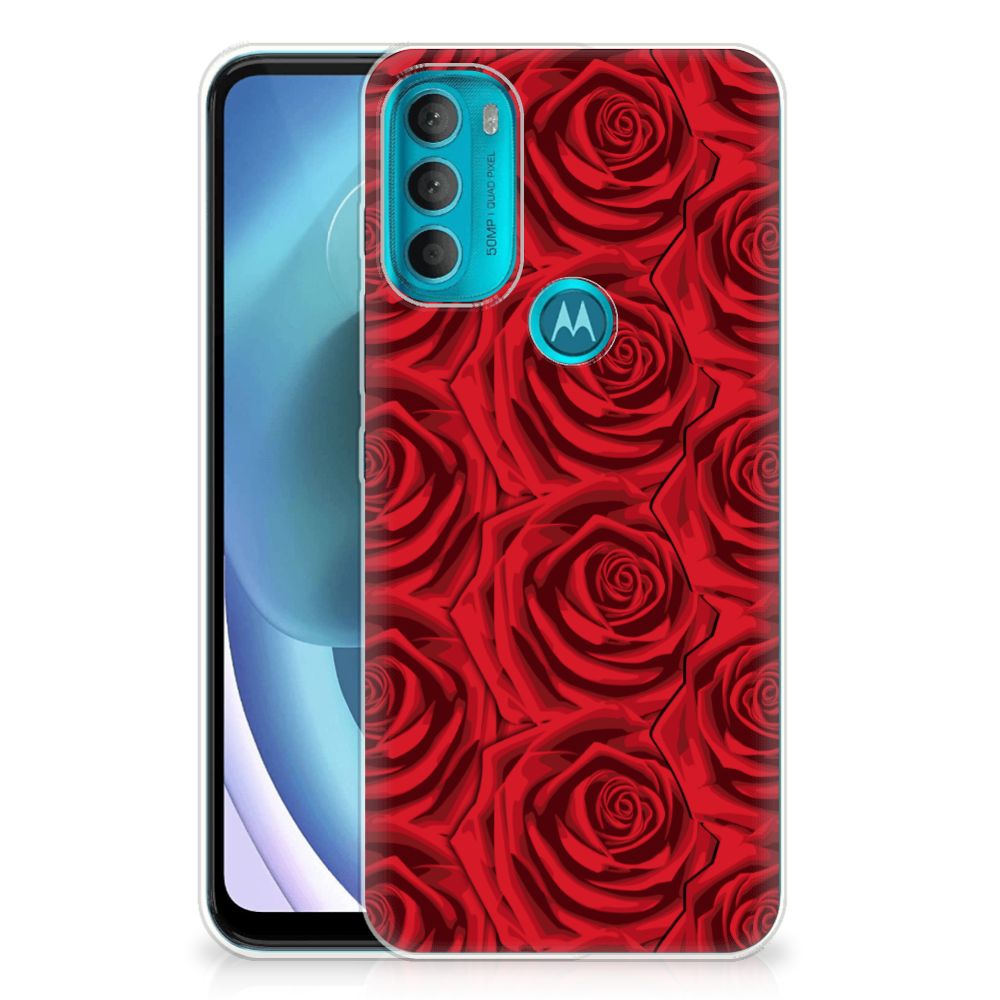 Motorola Moto G71 5G TPU Case Red Roses
