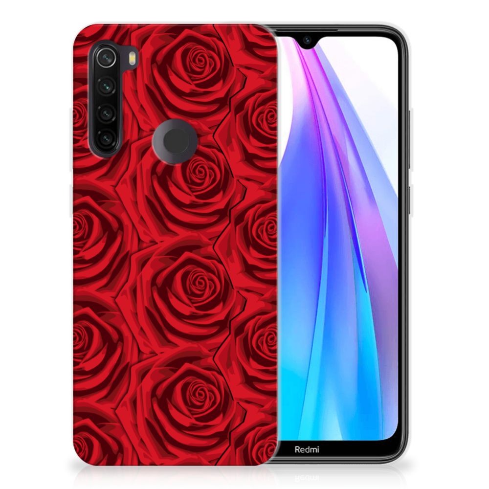 Xiaomi Redmi Note 8T TPU Case Red Roses