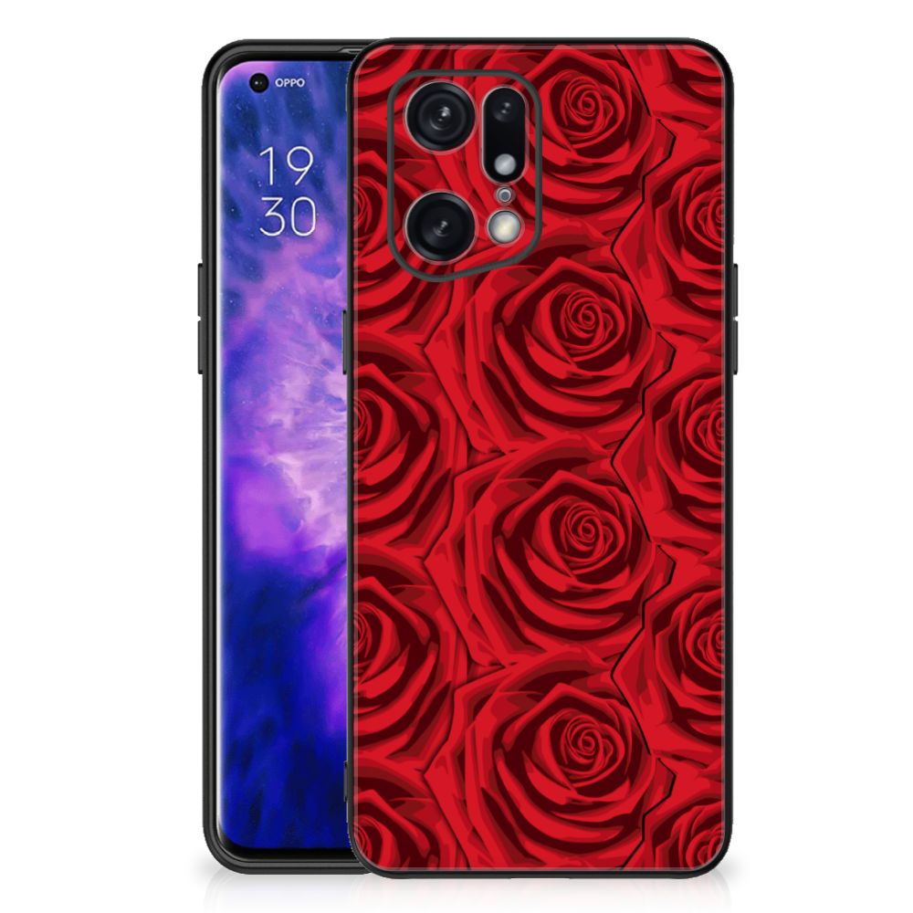 OPPO Find X5 Pro Bloemen Hoesje Red Roses
