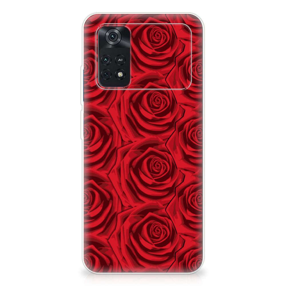 Xiaomi Poco M4 Pro 4G TPU Case Red Roses