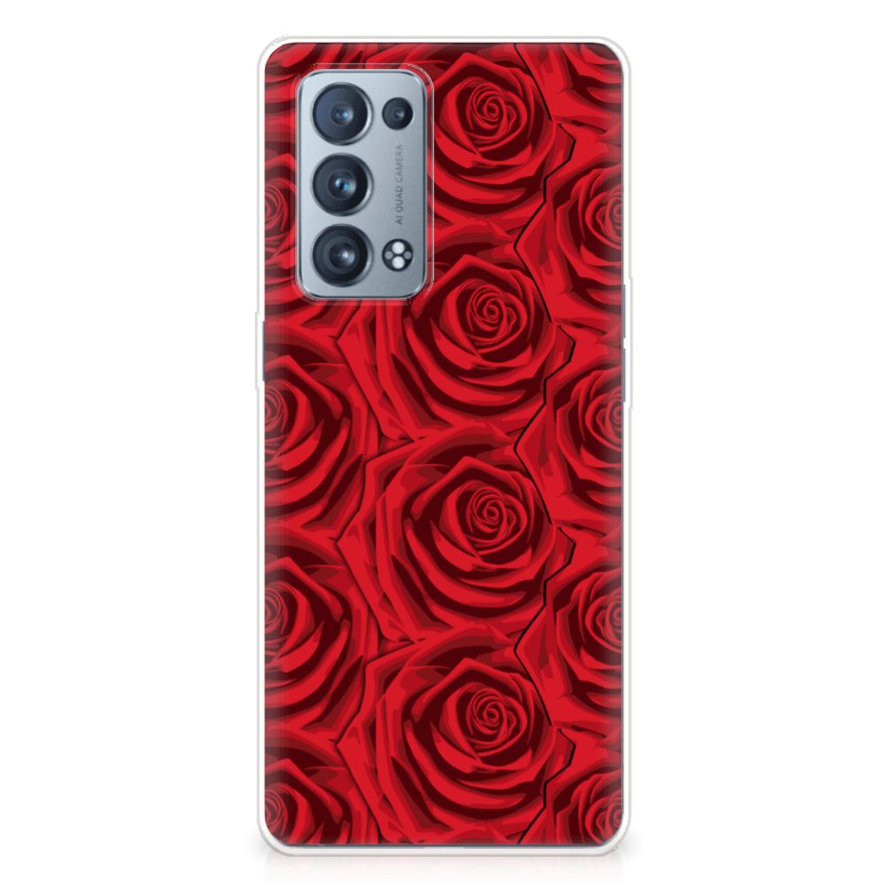 OPPO Reno 6 Pro Plus 5G TPU Case Red Roses
