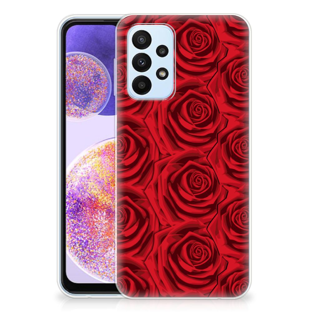 Samsung Galaxy A23 TPU Case Red Roses
